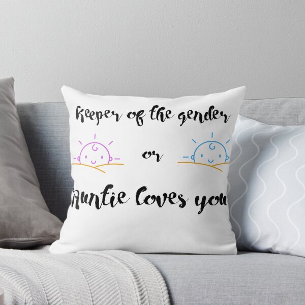 Item preview, keeper of the gender pink or blue auntie loves you designed and sold by cathelkav.