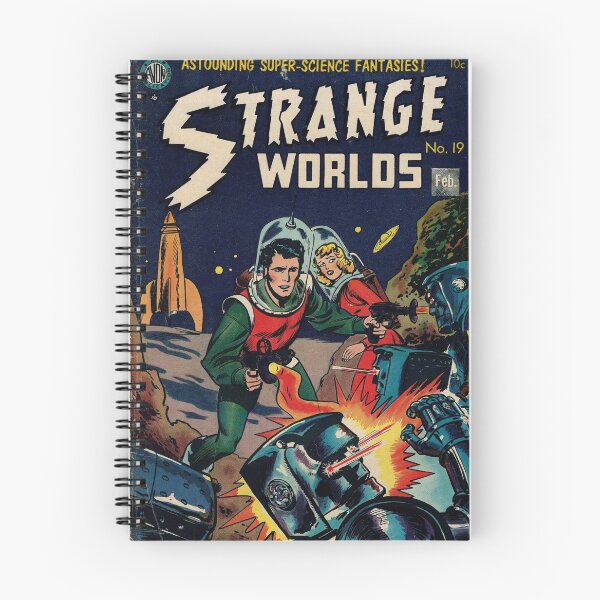 Item preview, Strange Worlds Retro American Sci-Fi Comic Book designed and sold by LittleIconShop.