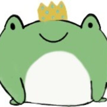 Artwork thumbnail, Tiny frog with crown by oliviaackermann