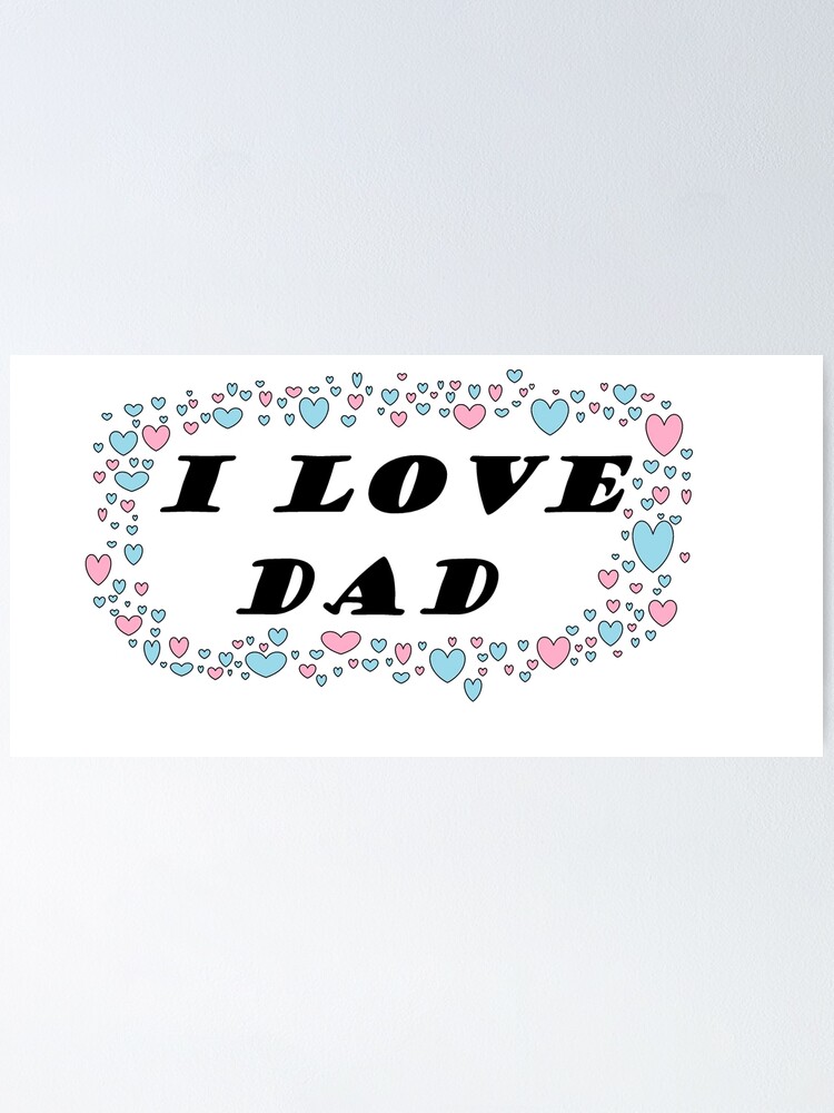 "süße Worte für schönen Vater" Poster von Surafashion Redbubble