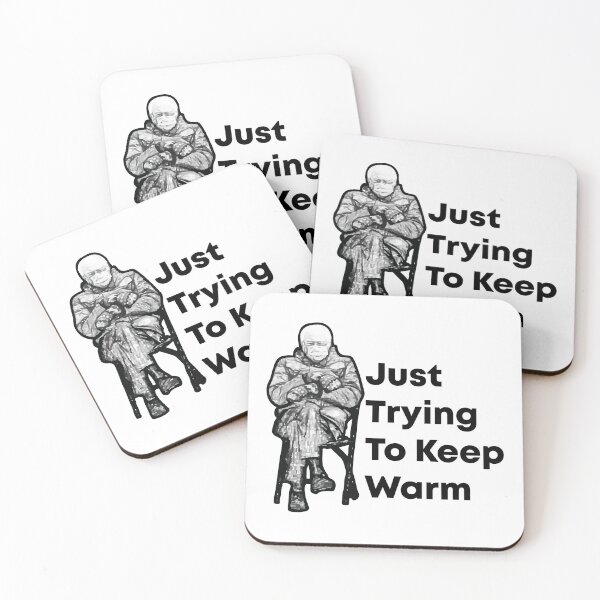 Item preview, Bernie Sanders Just Trying To Keep Warm designed and sold by mouad naouiri.
