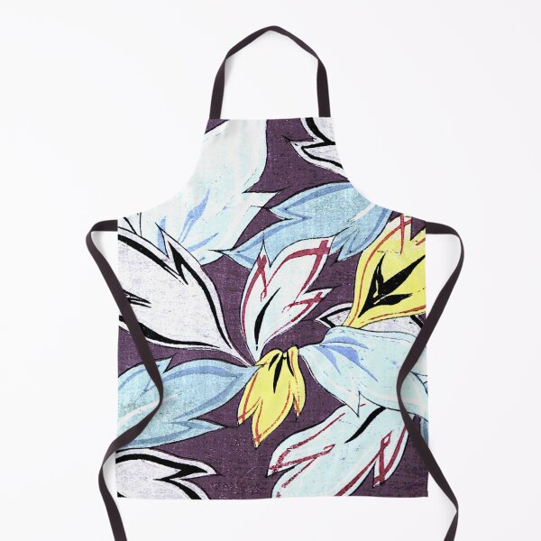 Item preview, Vintage Designs of Kyotoco textile blue and yellow leaves. designed and sold by Rantan1618.