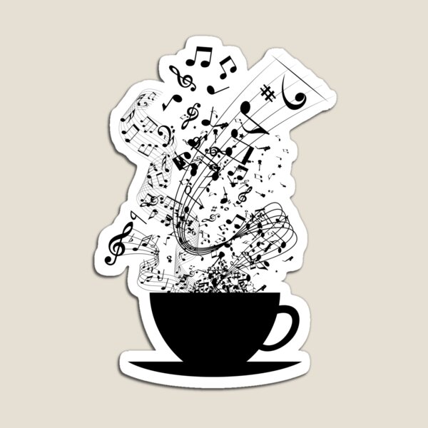 Cup of Music Magnet
