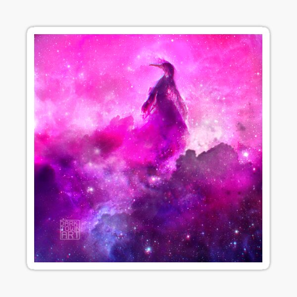 Space Penguin Sticker