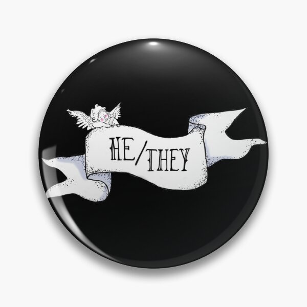Item preview, Cherub He/They Pronouns Banner designed and sold by ccgidley.