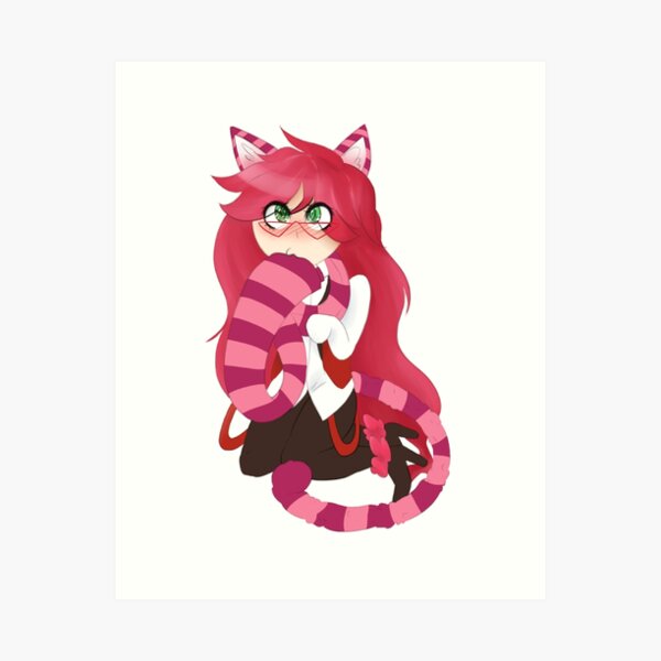 Chibi Cheshire Cat Grell Art Print