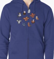 Birbs of Prey Zipped Hoodie