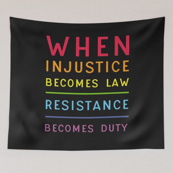 Item preview, When Injustice Becomes Law Resistance Becomes Duty Feminism Gift Feminist Science Geeks nerds designed and sold by Risa51.