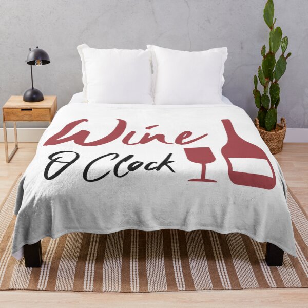 Item preview, Wine O Clock, Wine Time, Wine Lover, Wine Glass, Drinker, Mom, Dad, Men, Women designed and sold by ColorOfIris.