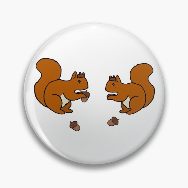 Item preview, Squirrels with Acorn Hats designed and sold by StickerHome.