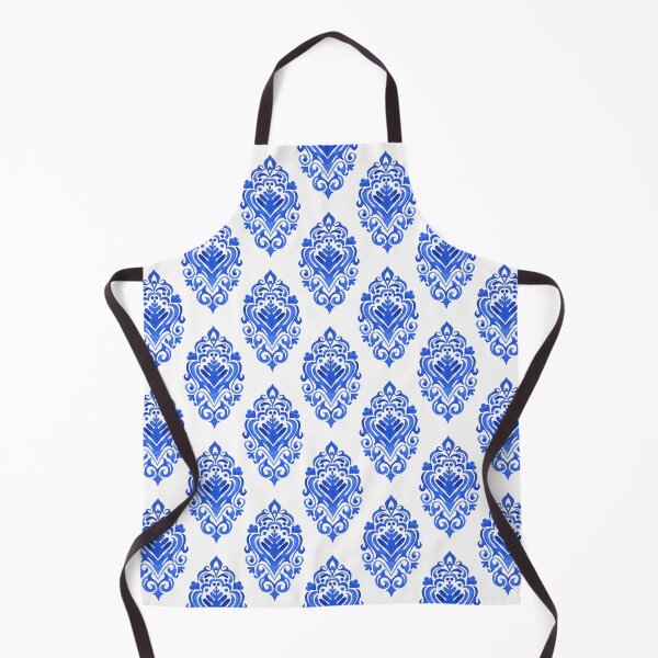 Item preview, Blue and White Portuguese Azulejo Watercolor Tile Pattern designed and sold by Rhu Creations.