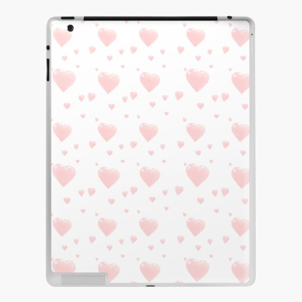 Cute Pink Hearts iPad Skin