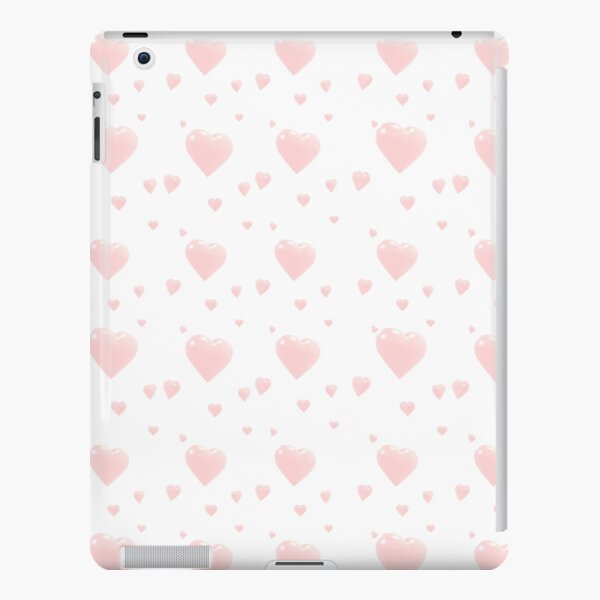 Cute Pink Hearts iPad Snap Case