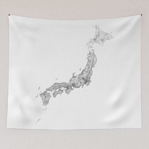 Item preview, Japan Map, Art Print By LandSartprints designed and sold by LandSartprints.