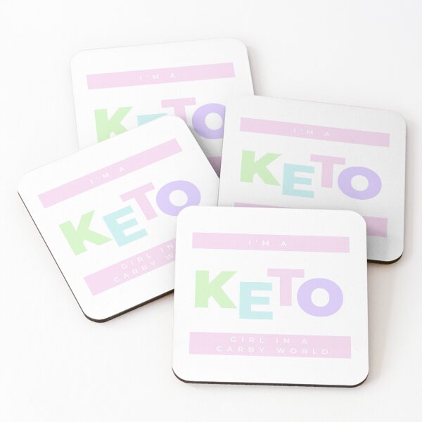 Item preview, I'm a KETO GIRL in a carbie world (pastel)  designed and sold by Le Plus Three.