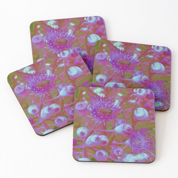 Item preview,  GUMBLOSSOM AND A BEE BOTANICAL PRINT MAUVE AND LILAC EDITION  designed and sold by Opalbluerose.