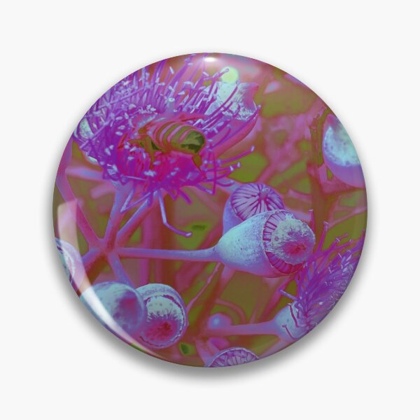 Item preview,  GUMBLOSSOM AND A BEE BOTANICAL PRINT MAUVE AND LILAC EDITION  designed and sold by Opalbluerose.