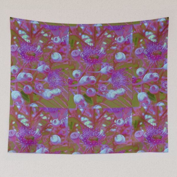 Item preview,  GUMBLOSSOM AND A BEE BOTÁNICO ESTAMPADO EDICIÓN MAUVE Y LILAC designed and sold by Opalbluerose.