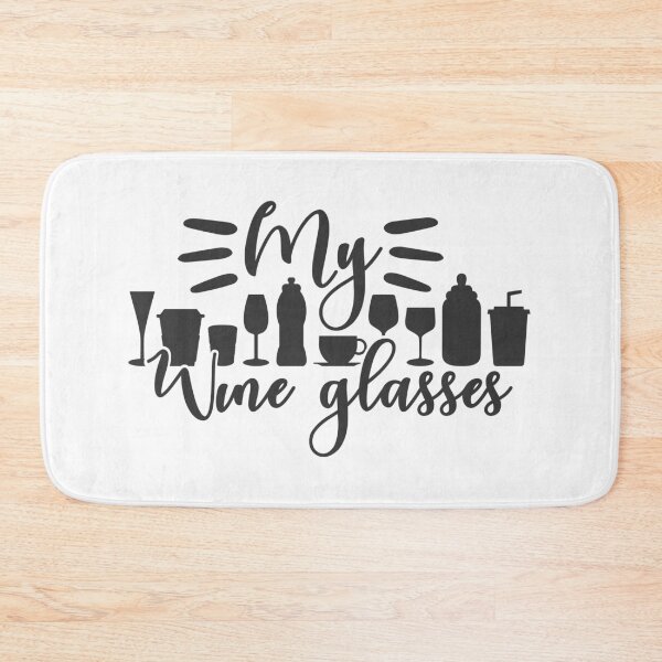 Item preview, My Wine Glasses, Wine O Clock, Wine Time, Wine Lover, Wine Glass, Drinker, Mom, Dad, Men, Women designed and sold by ColorOfIris.