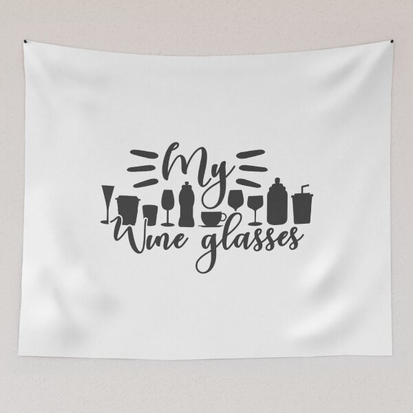 Item preview, My Wine Glasses, Wine O Clock, Wine Time, Wine Lover, Wine Glass, Drinker, Mom, Dad, Men, Women designed and sold by ColorOfIris.