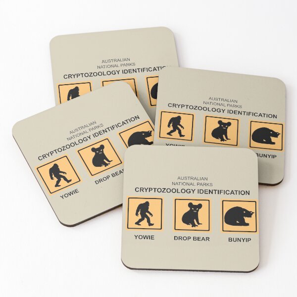 Item preview, Australian National Parks Cryptozoology Identification Chart designed and sold by iiLivinia.