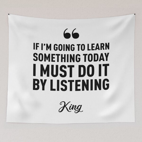 Item preview, King - To learn, we must listen designed and sold by FilipeFerreira.