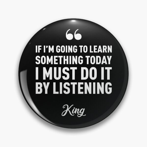 Item preview, King - To learn, we must listen (White) designed and sold by FilipeFerreira.