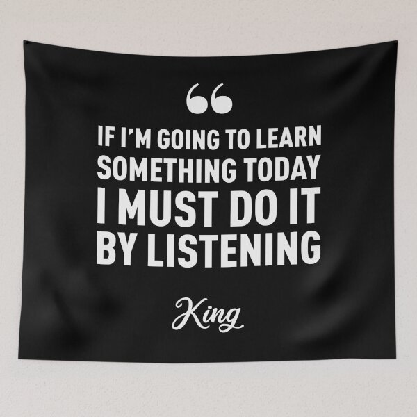 Item preview, King - To learn, we must listen (White) designed and sold by FilipeFerreira.