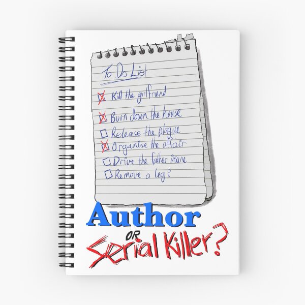Item preview, Author or Serial Killer - notepad designed and sold by findingdamo.