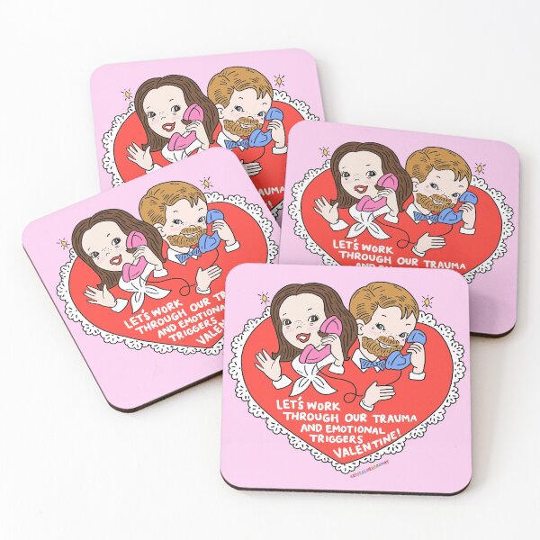 Item preview, Let's Work Through Our Trauma - Valentine designed and sold by crystaldraws.