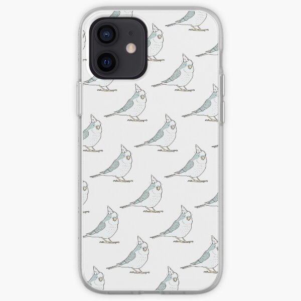 Time to Party - Repeated Budgie Pattern iPhone Soft Case