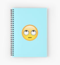 Eye Rolling Emoji Spiral Notebook