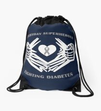 Diabetes Heroes Drawstring Bag