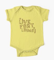 LIVE FART LACHEN Baby Body Kurzarm