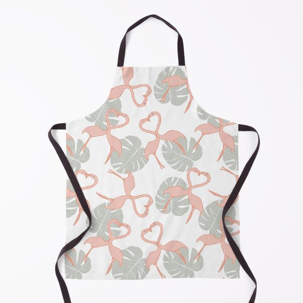 Item preview, Retro Pink Flamingo and monstera leaves on white designed and sold by Pheonixrzg.