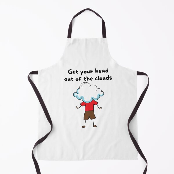 Item preview, Get your head out of the clouds shirt, funny shirt, humor shirt, cute, nerd, cartoon, comedy, designed and sold by prteacool.