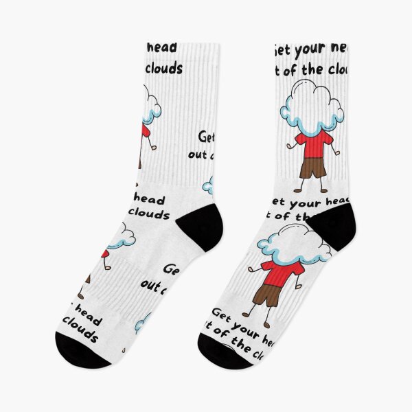 Item preview, Get your head out of the clouds shirt, funny shirt, humor shirt, cute, nerd, cartoon, comedy,  designed and sold by prteacool.