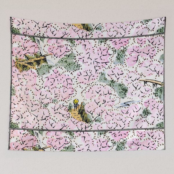 Item preview, Vintage Designs of Kyotoco pink flowers designed and sold by Rantan1618.