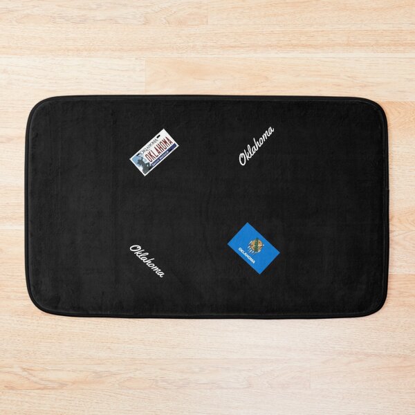 Item preview, Oklahoma Flag and License Plate Pattern designed and sold by Dude Stuff.