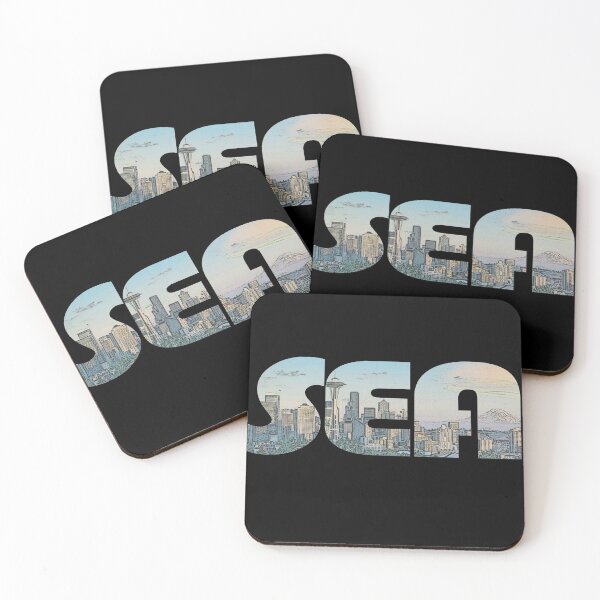 Item preview, Seattle, Washington SEA Cityscape  designed and sold by CrabbyLobster.