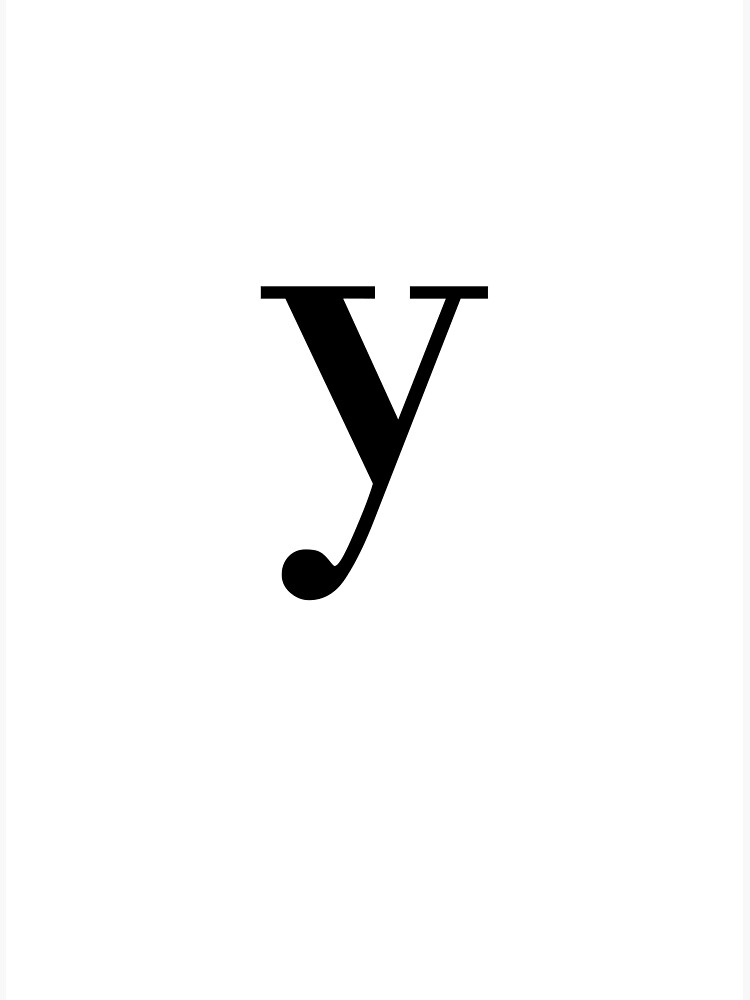 Alphabet letter 'y' | Poster