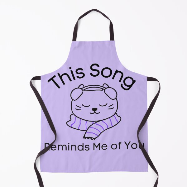 Item preview, This Song Reminds Me of You Purple Cat Design designed and sold by SweetAndSpice.