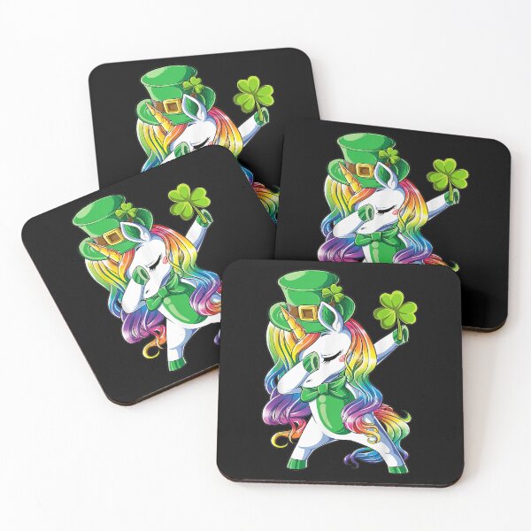 Item preview, St Patricks Day Girls Dabbing Unicorn Leprechaun Lepricorn designed and sold by koenhfu06.