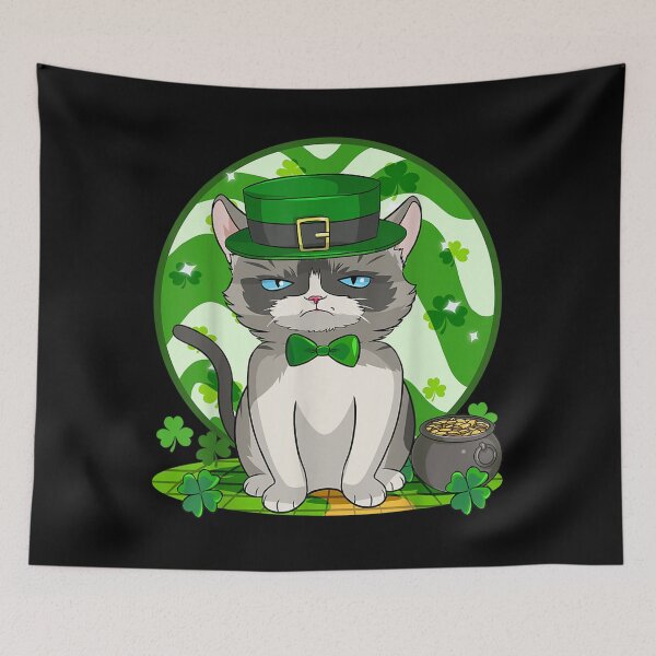 Item preview, Persian Cat Lucky Leprechaun St Patricks Day designed and sold by SeanRichar.