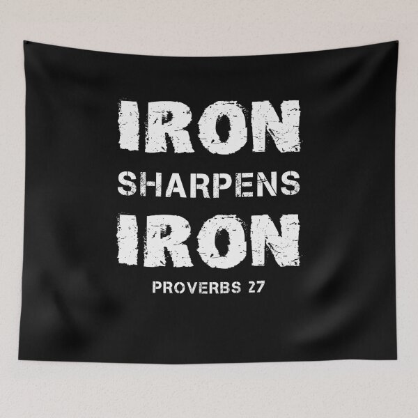 Item preview, Iron Sharpens Iron Proverbs 27 Christian  designed and sold by cannevas.