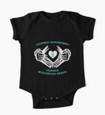 Myasthenia Gravis Heroes Short Sleeve Baby One-Piece