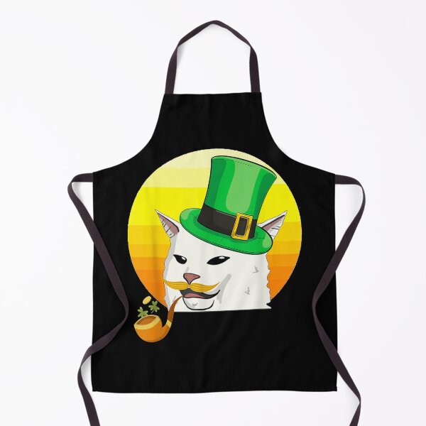 Item preview, Retro Leprechaun Smudge Cat Meme Shamrock St Patricks Day designed and sold by SeanRichar.