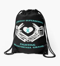 Myasthenia Gravis Heroes Drawstring Bag