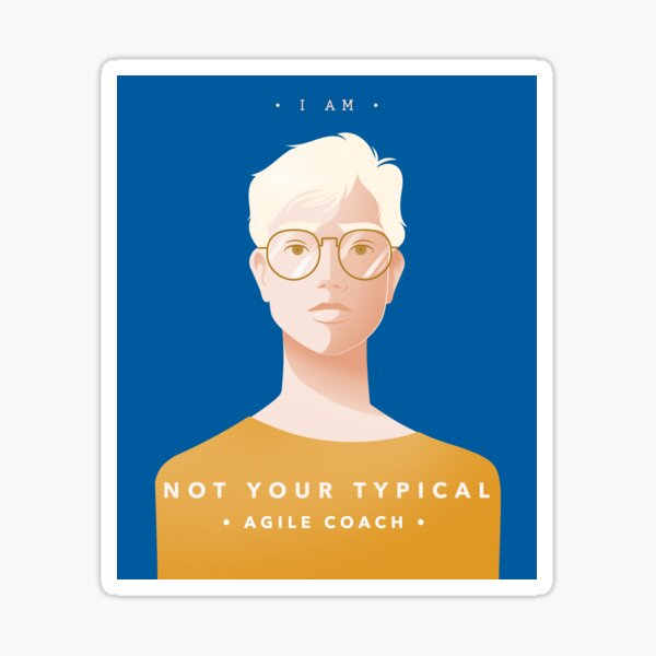 Item preview, "I am not your typical agile coach" designed and sold by Salma Satya & Co.