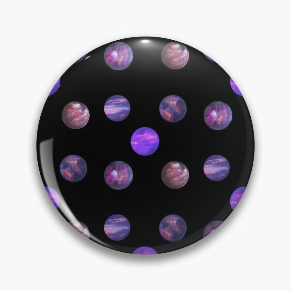 Item preview, Watercolor Space Galaxy Violet Purple Planets designed and sold by ModkMerch.